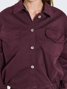 Giacca cropped in cotone