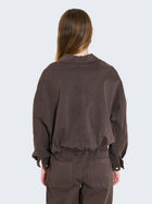 Giacca cropped in cotone