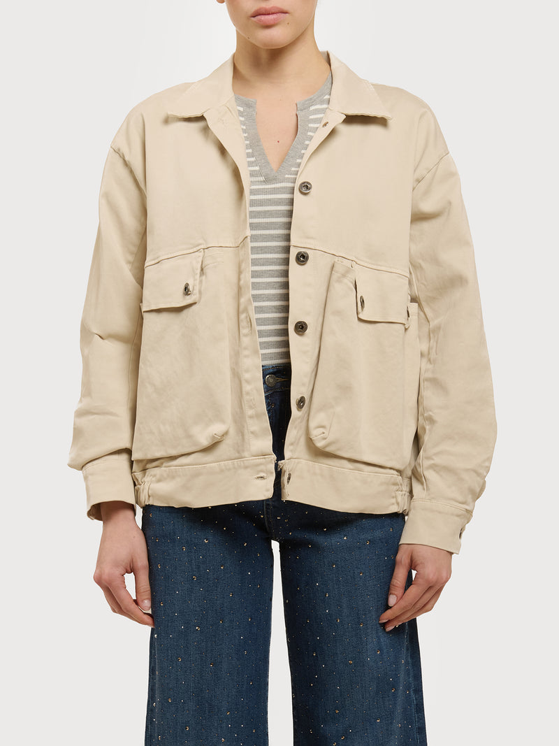 Giacca in cotone oversize