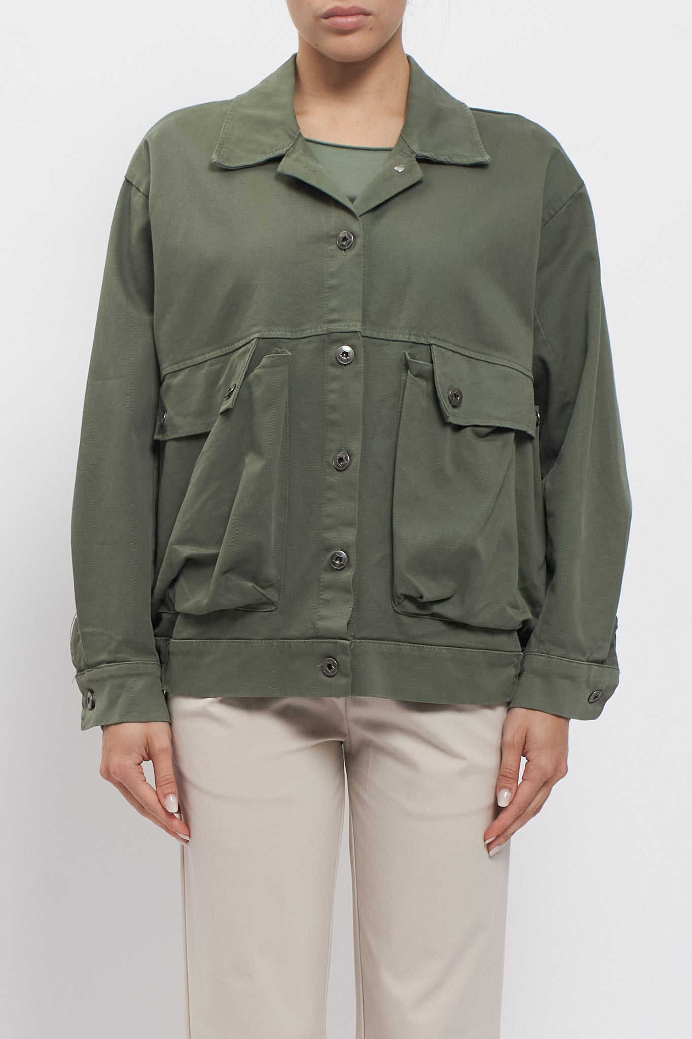 Giacca in cotone oversize