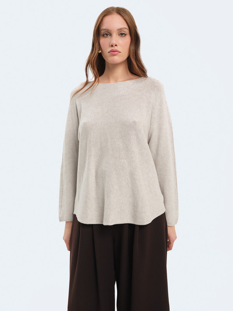 Maglia over girocollo