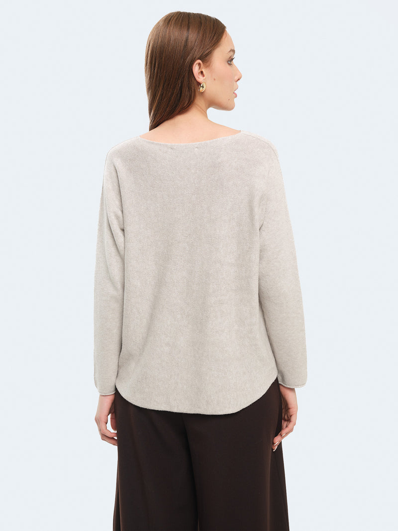 Maglia over girocollo