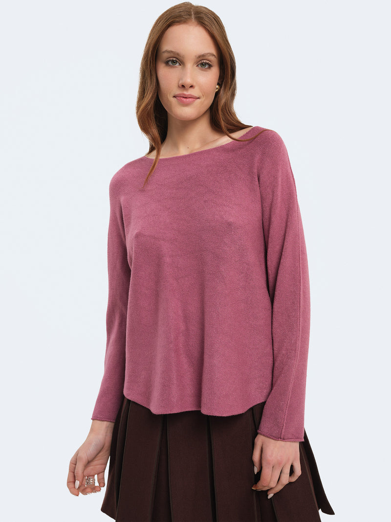 Maglia over girocollo