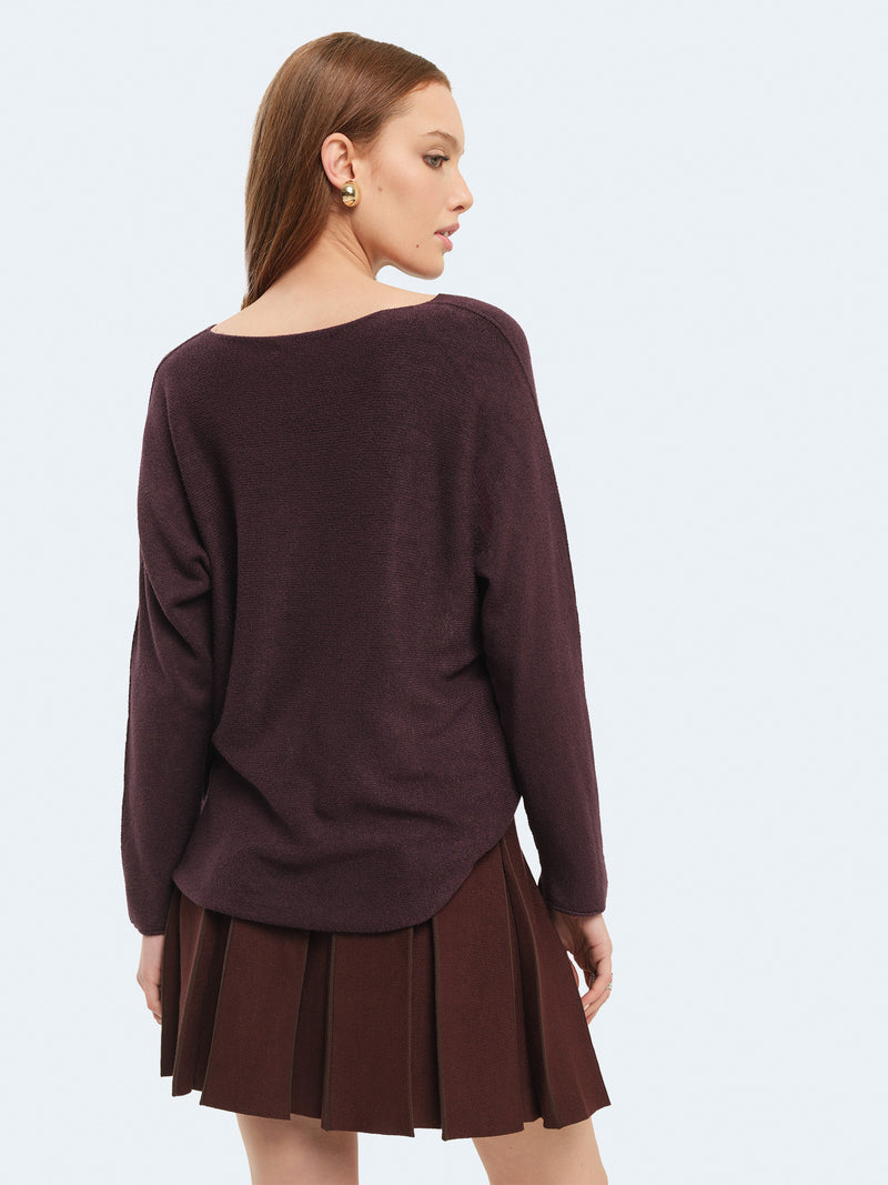 Maglia over girocollo