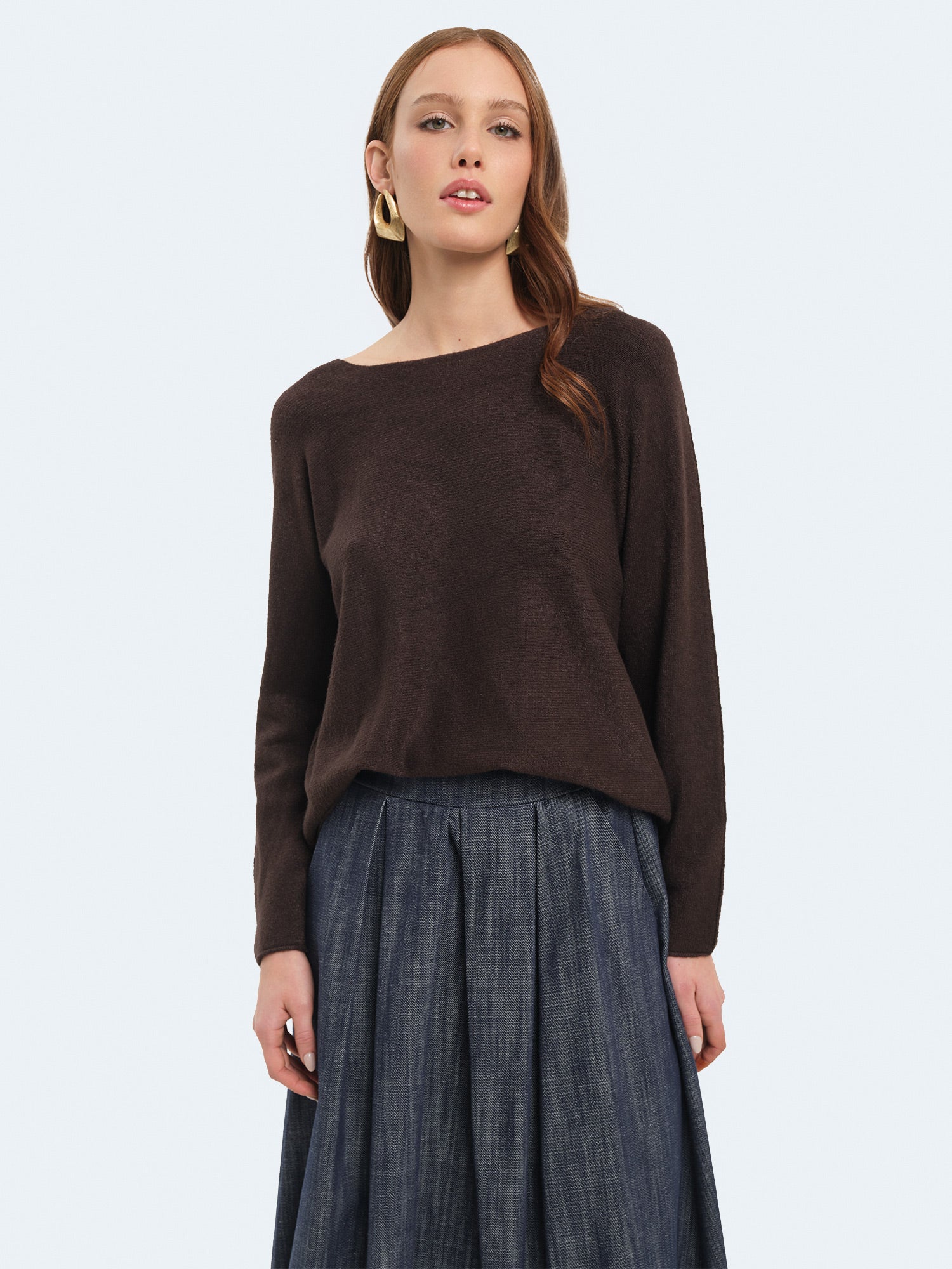 Maglia over girocollo