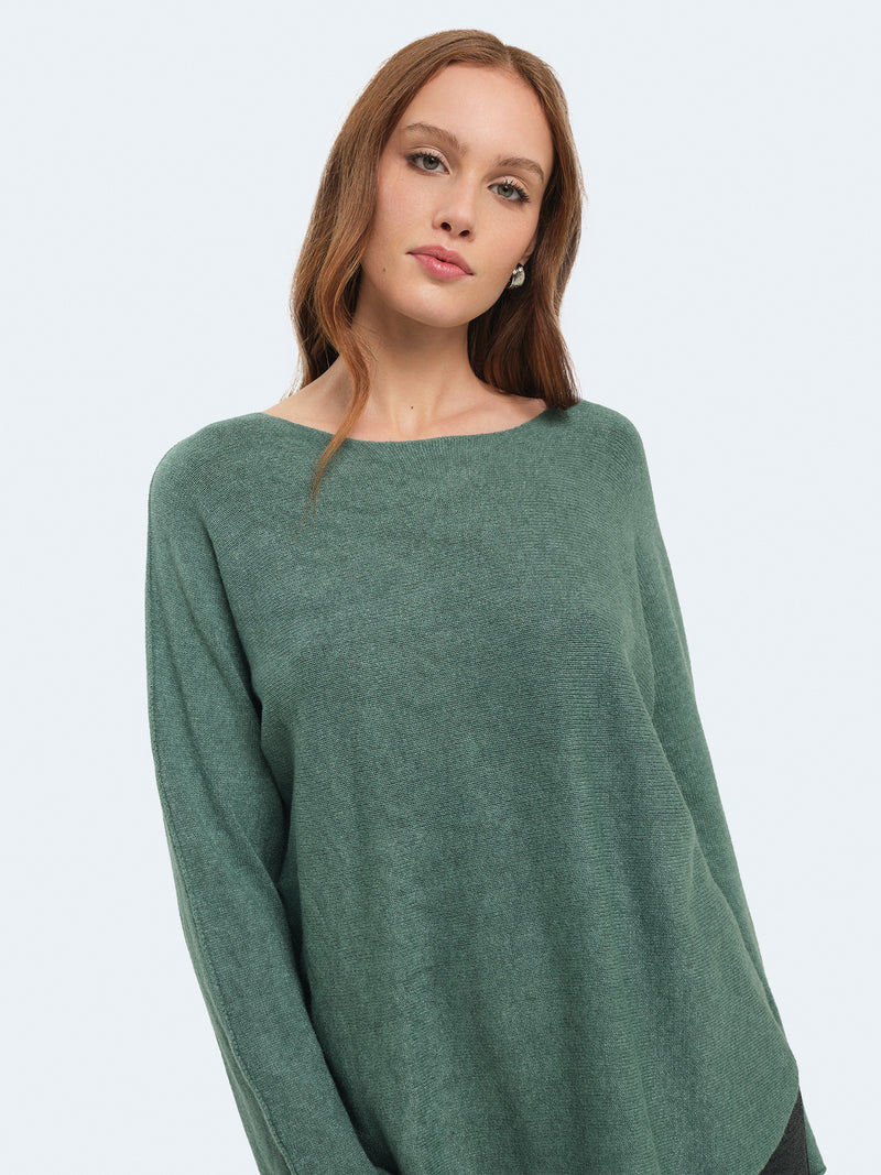 Maglia over girocollo