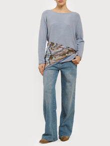 Maglia con collo a barca