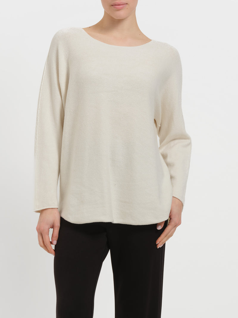 Maglia con collo a barca