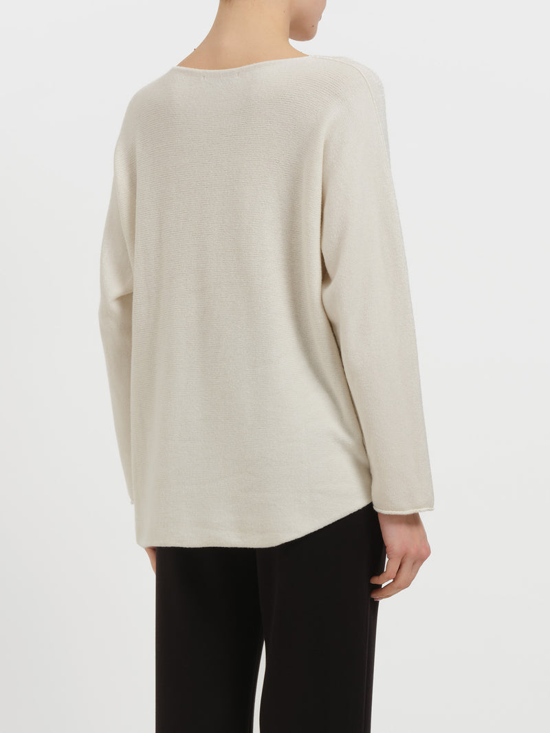 Maglia con collo a barca