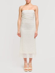 Lace midi dress
