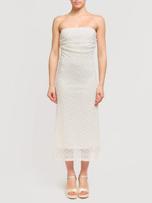 Abito midi in pizzo
