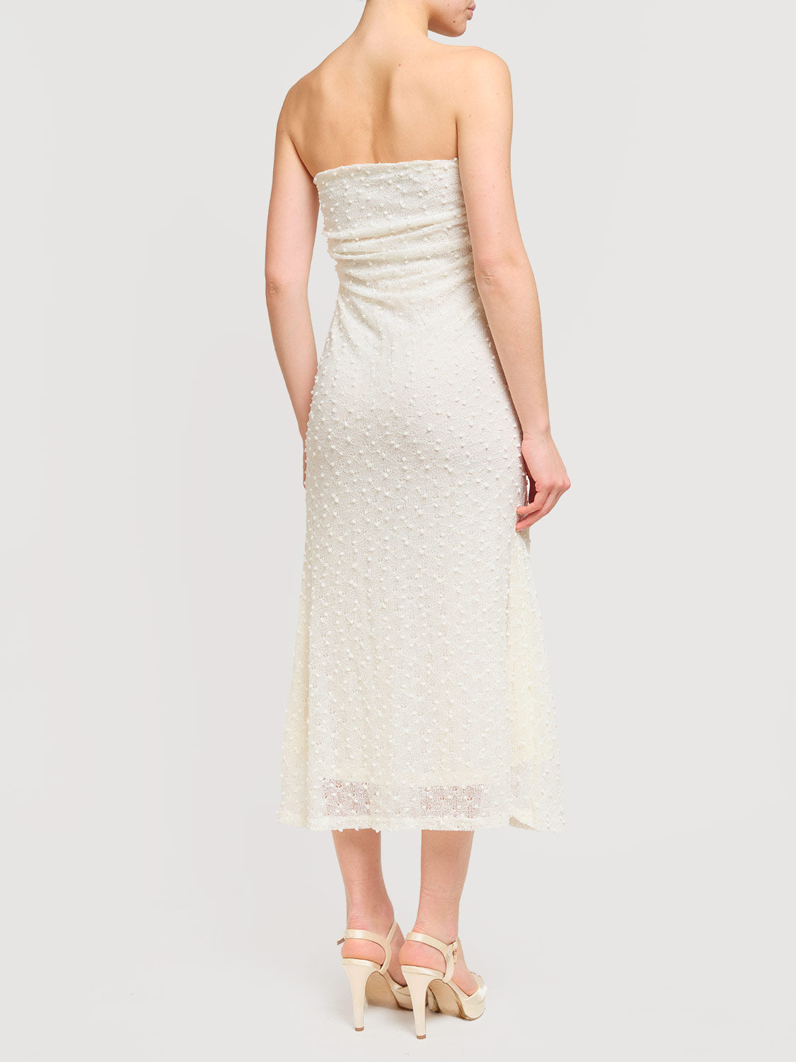 Abito midi in pizzo