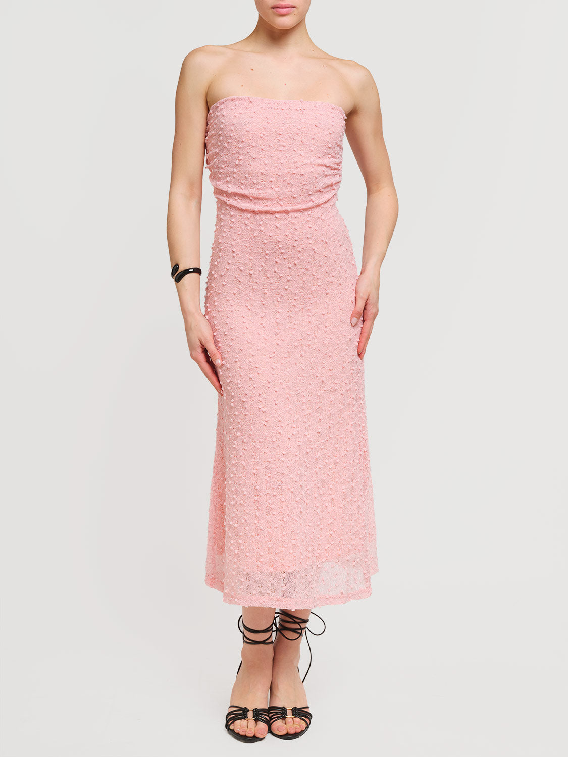 Abito midi in pizzo