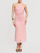 Abito midi in pizzo