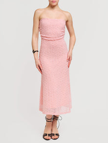 Abito midi in pizzo