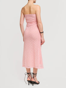 Abito midi in pizzo
