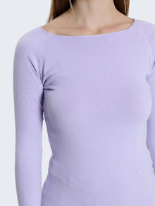 Maglia con scollo a barca