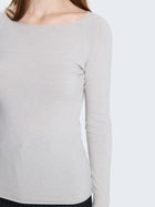 Maglia con scollo a barca