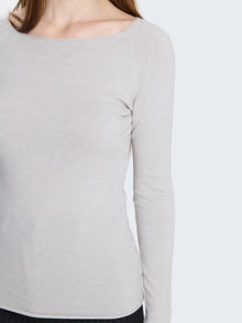 Maglia con scollo a barca