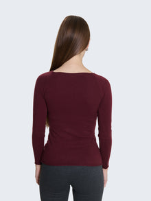 Maglia con scollo a barca