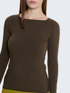 Maglia con scollo a barca