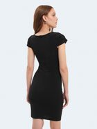 Abito midi drappeggiato