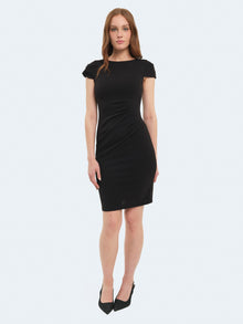 Abito midi drappeggiato