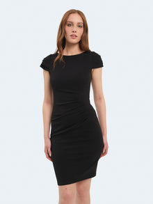 Abito midi drappeggiato