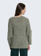 Cardigan intrecciato bouclé