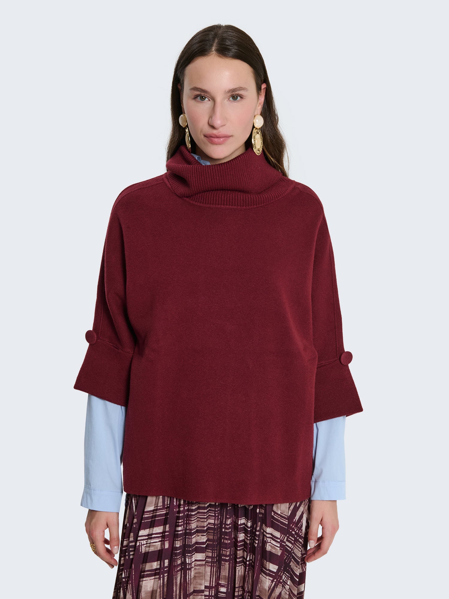 Maglia oversize a collo alto