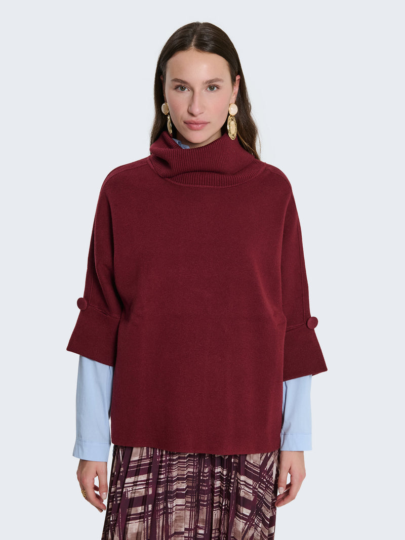 Maglia oversize a collo alto