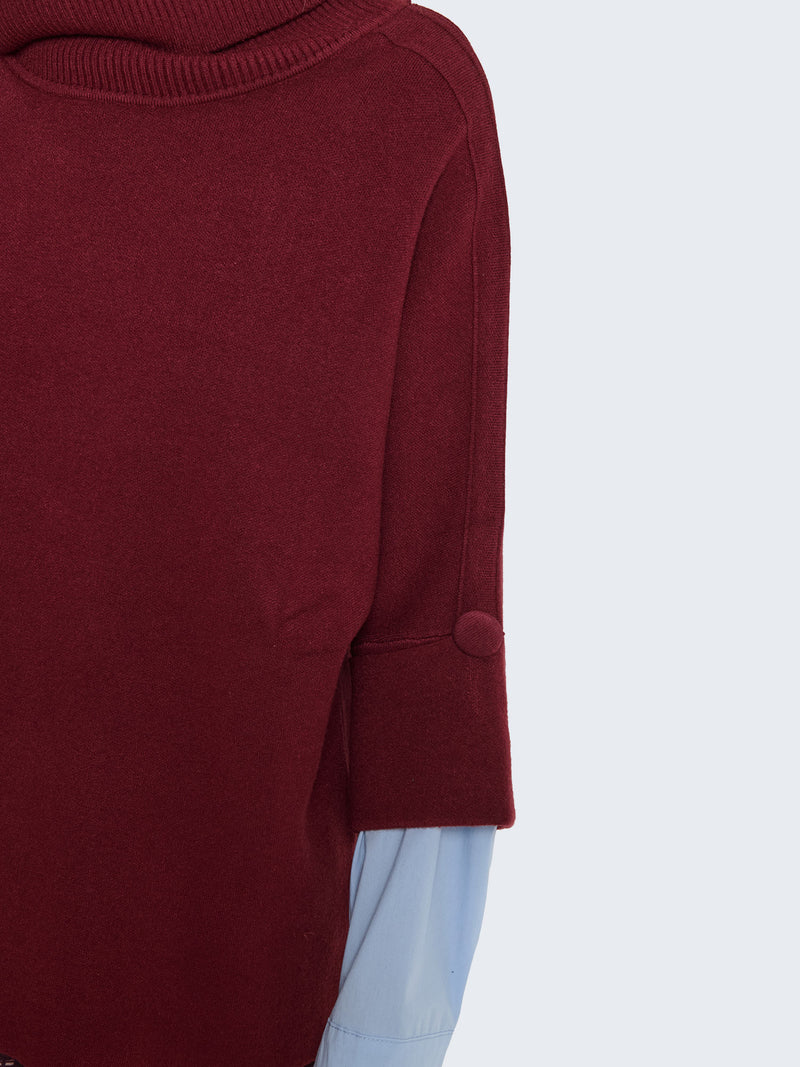 Maglia oversize a collo alto