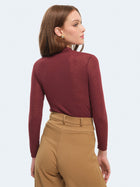 Maglia a collo alto in misto cashmere