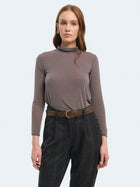 Maglia a collo alto in misto cashmere