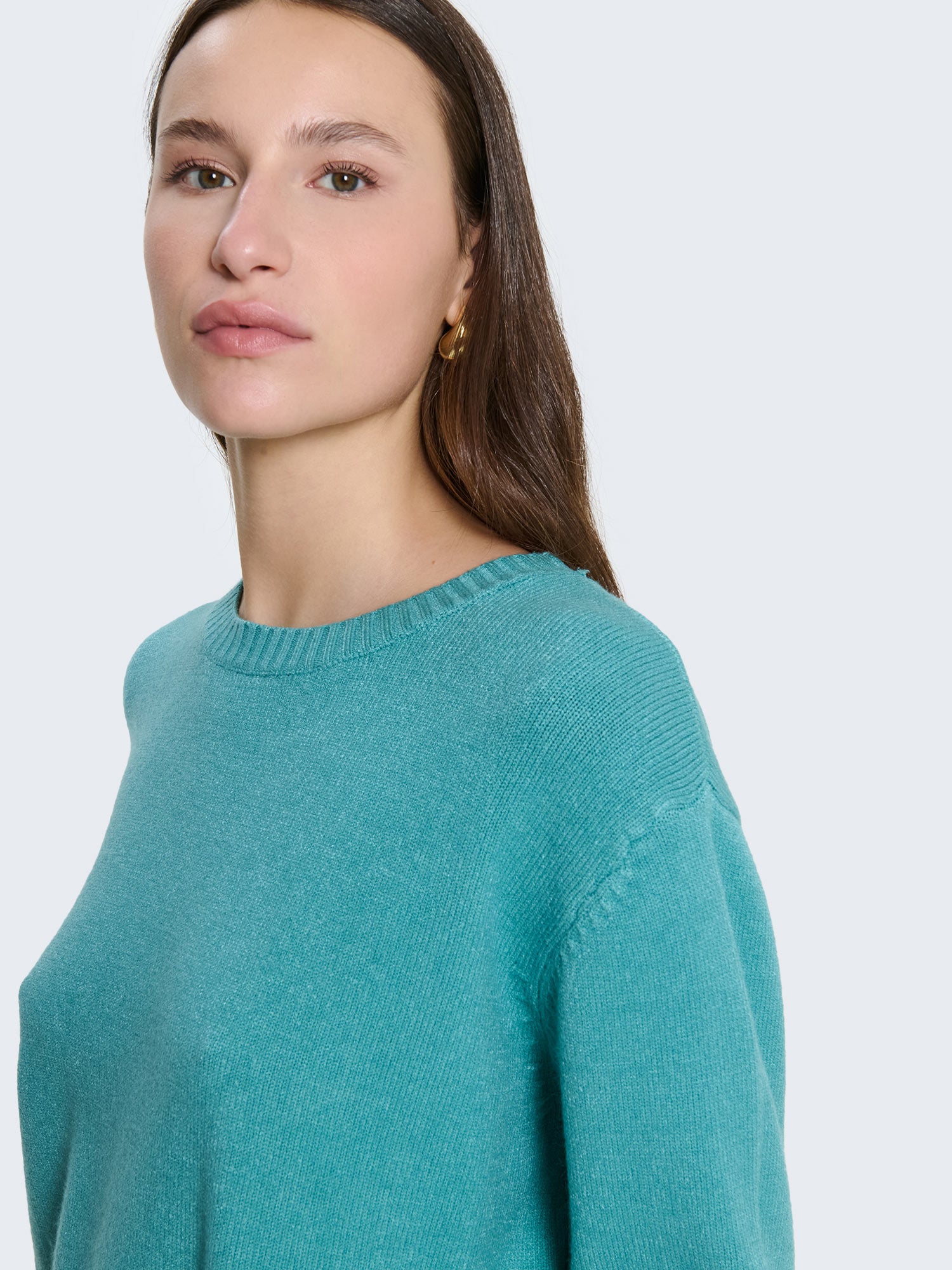 Maglia girocollo con dettaglio cucitura