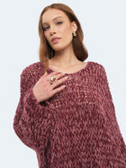 Maglione over intrecciato