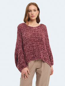 Maglione over intrecciato