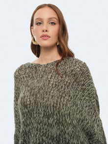 Maglione over intrecciato