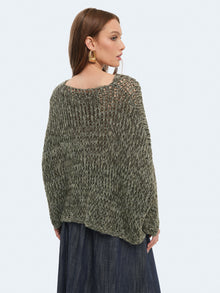 Maglione over intrecciato