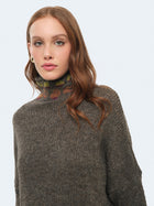 Maglione con inserti multicolore