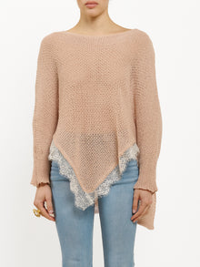 Maglia con inserti in pizzo