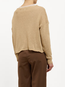Maglia in cotone con fiore