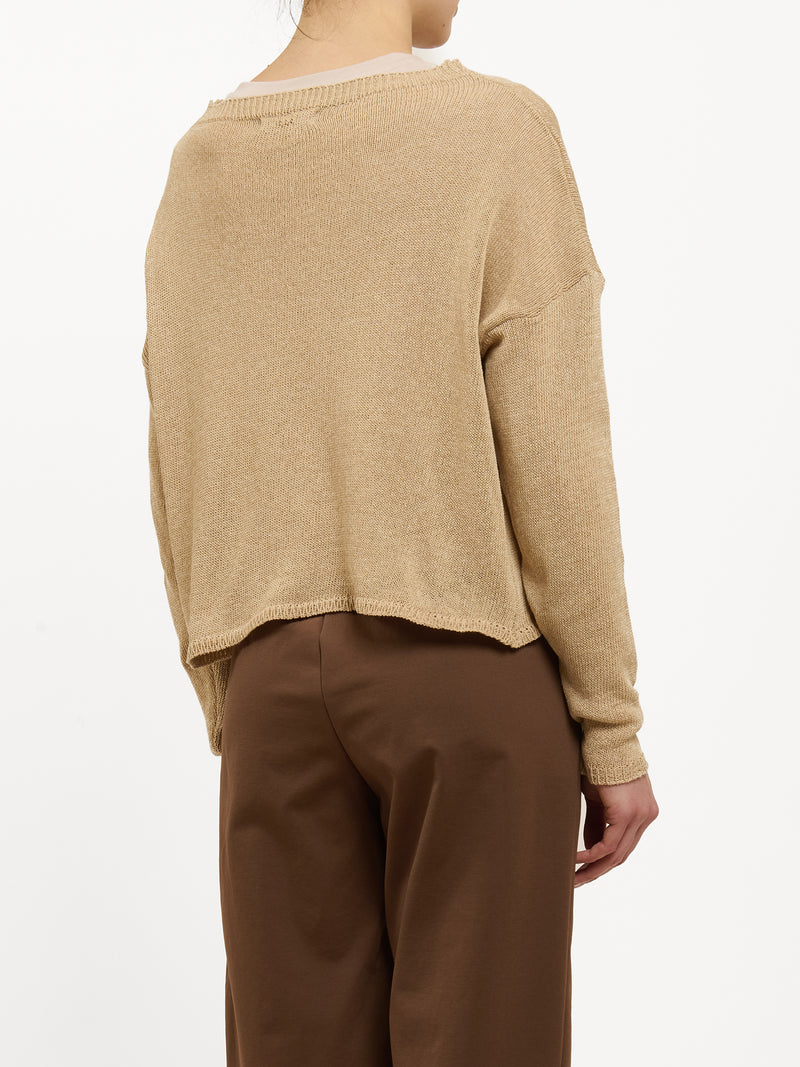 Maglia in cotone con fiore