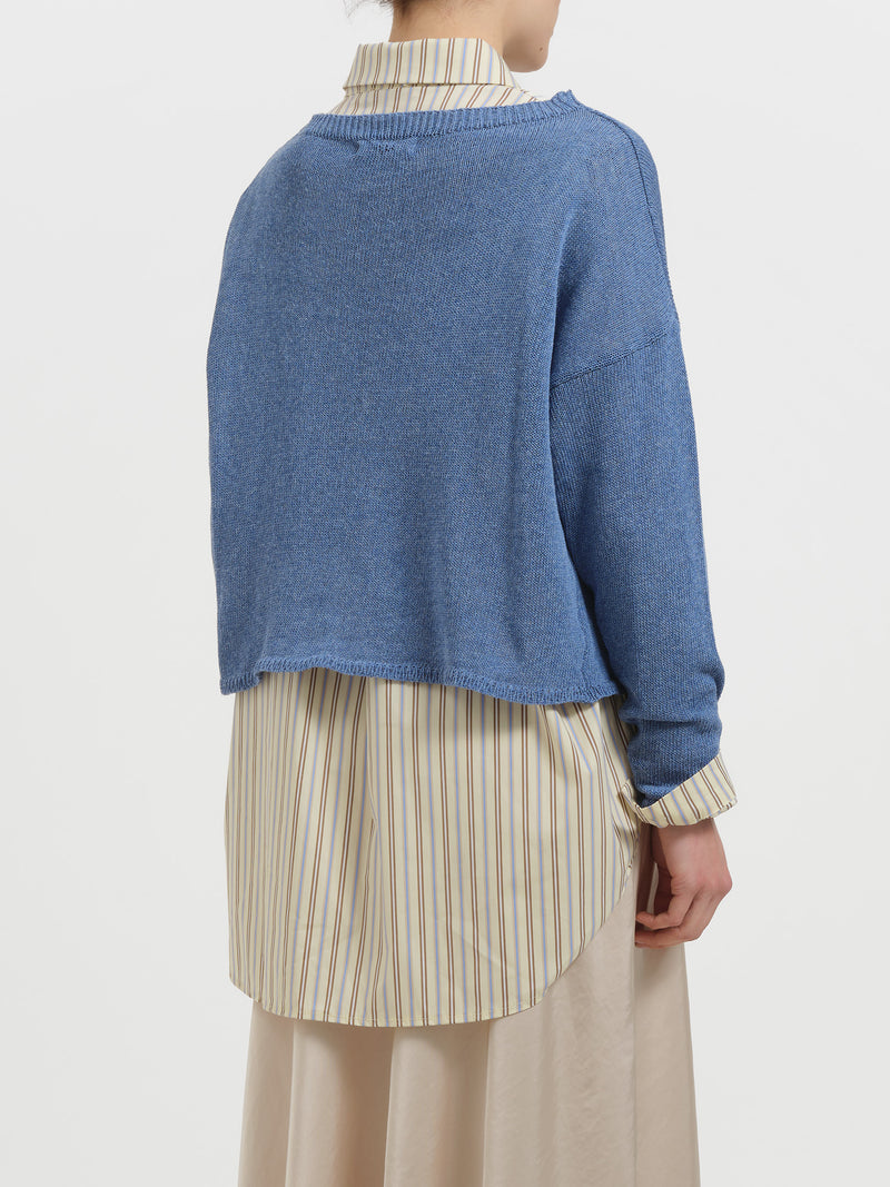 Maglia in cotone con fiore