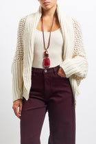 Cardigan traforato
