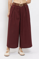 Pantalone crop in cotone