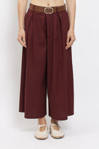 Pantalone crop in cotone