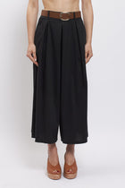 Pantalone crop in cotone