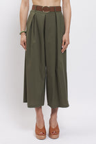 Pantalone crop in cotone