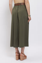 Pantalone crop in cotone